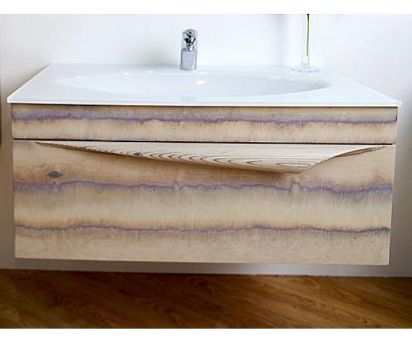 Тумба под раковину Aqwella PAPYRUS-wood Pap-w.01.10/LIGHT 100 см (светлое дерево) подвесная