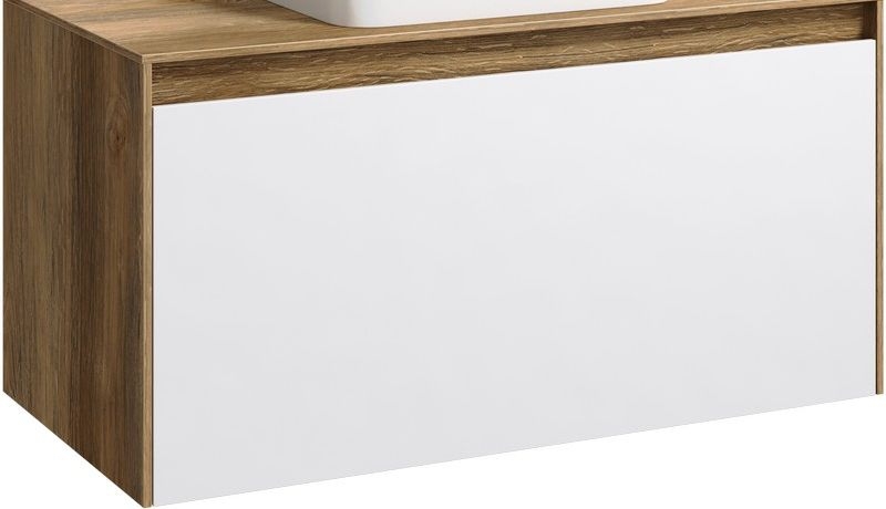 Корпус тумбы под раковину Aqwella Mobi MOB0112DB 120 см без фасада (дуб балтийский) подвесной