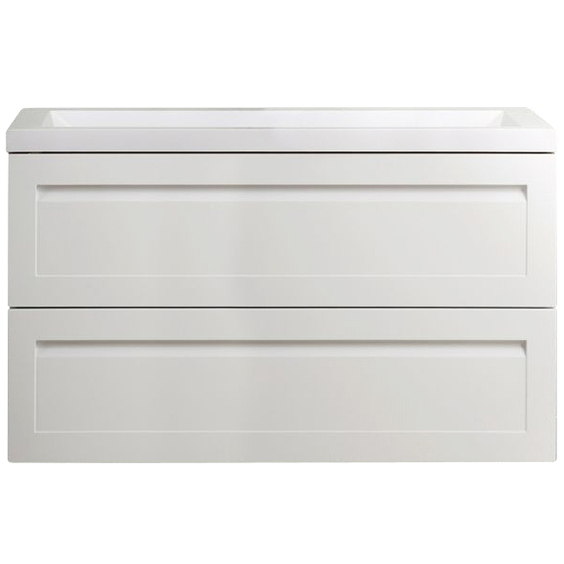 Тумба под раковину Art&Max PLATINO AM-Platino-1000-2C-SO-BM 100 см (белый матовый)