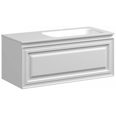 Тумба под раковину Sancos Very VR100RW 100 см (белый матовый) 1 ящик, подвесная R