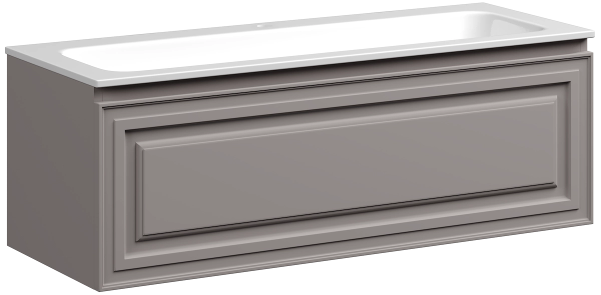 Тумба под раковину Sancos Very VR120SM 120 см (серый матовый) 1 ящик, подвесная