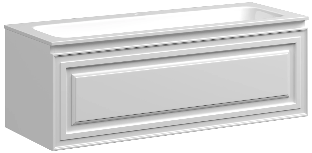 Тумба под раковину Sancos Very VR120W 120 см (белый матовый) 1 ящик, подвесная