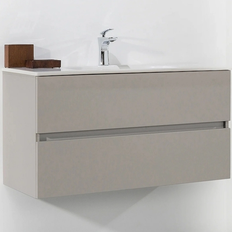 Тумба под раковину ArmadiArt Vallessi 837-140-С 140 см (кашемир матовый) подвесная