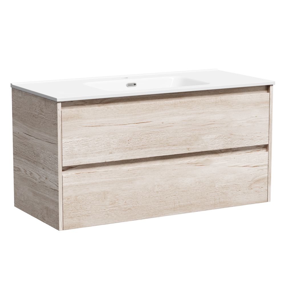 Тумба под раковину Sancos Libra LB100EG 100 см (дуб галифакс) подвесная