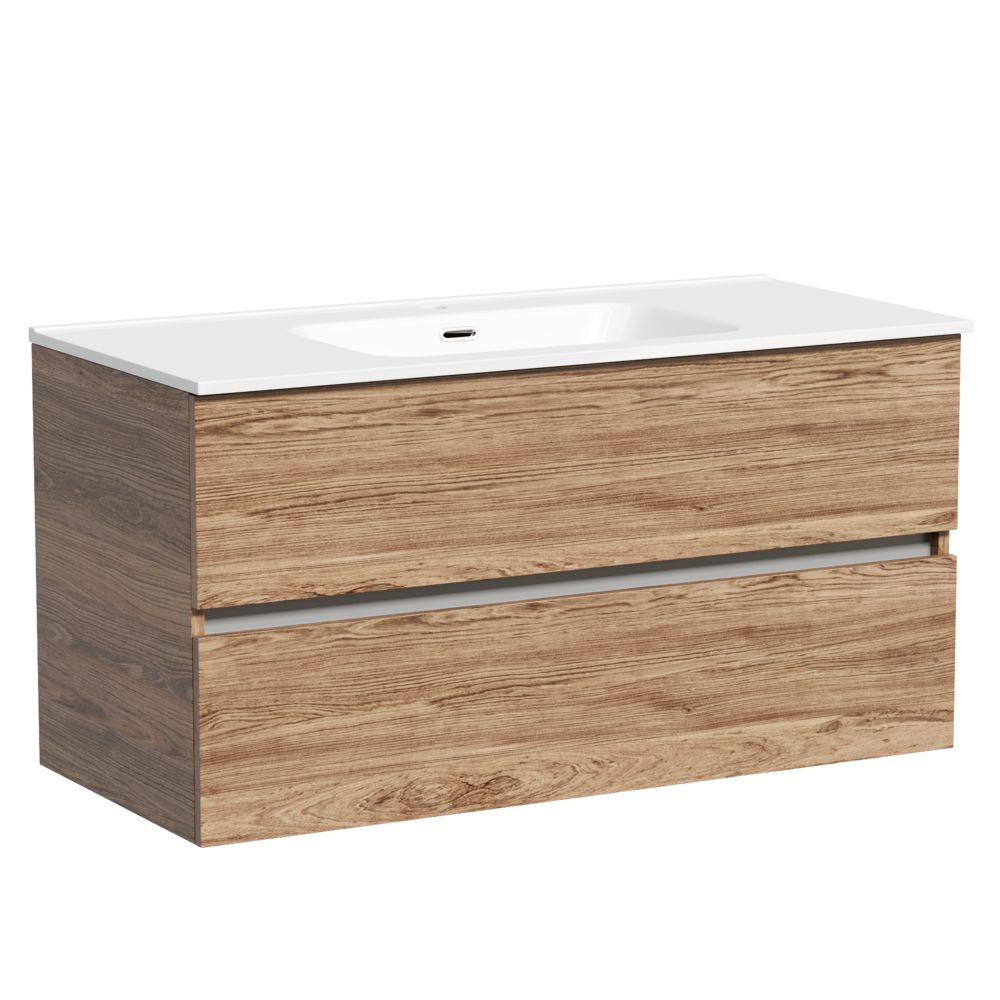 Тумба под раковину Sancos Urban UR100ECH 100 см (дуб чарльстон) подвесная