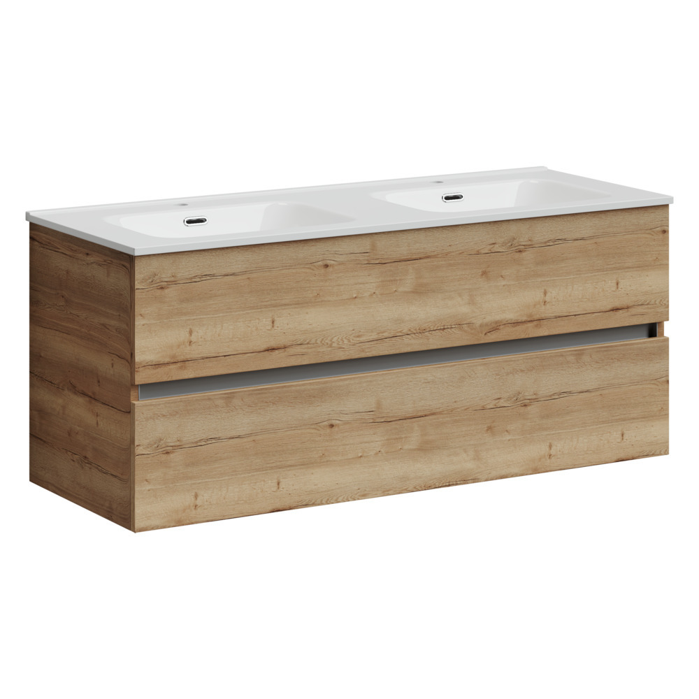 Тумба под раковину Sancos Urban UR120-2EG 120 см (дуб натуральный матовый) подвесная