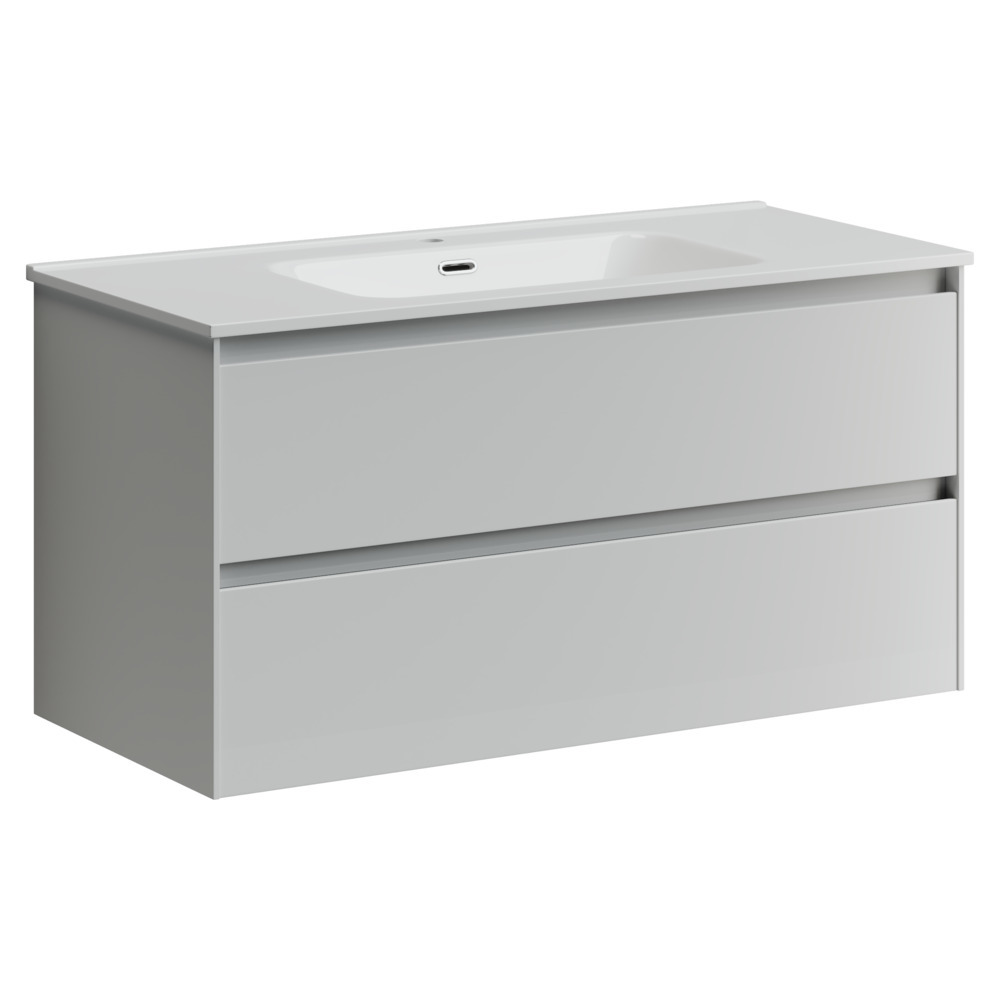 Тумба под раковину Sancos Cento CN100W 100 см (белый) подвесная