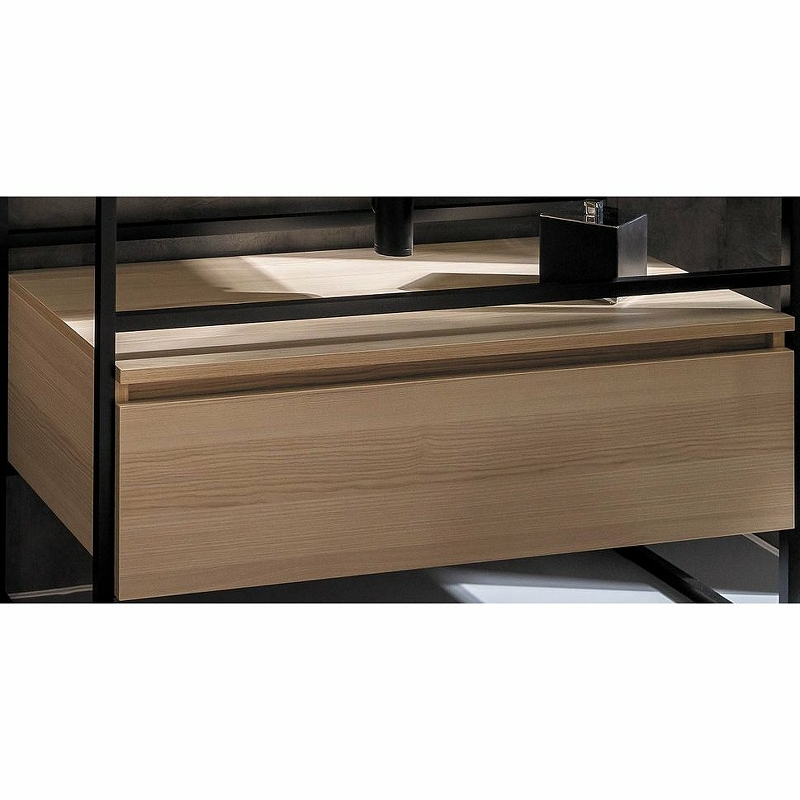 Тумба под раковину ArmadiArt Loft 894-100-L 100 см (светлое дерево) подвесная