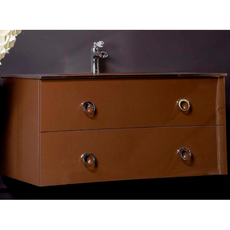 Тумба под раковину ArmadiArt NeoArt 831-100-DB 100 см (тёмно-коричневый) подвесная