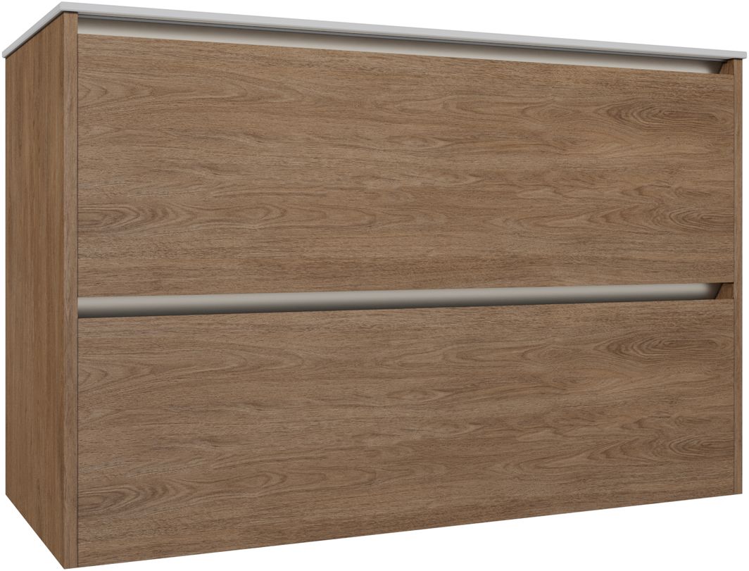 Тумба под раковину Allen Brau Activity 1.34014.NO 100 см (дуб/олива браш) LED подвесная