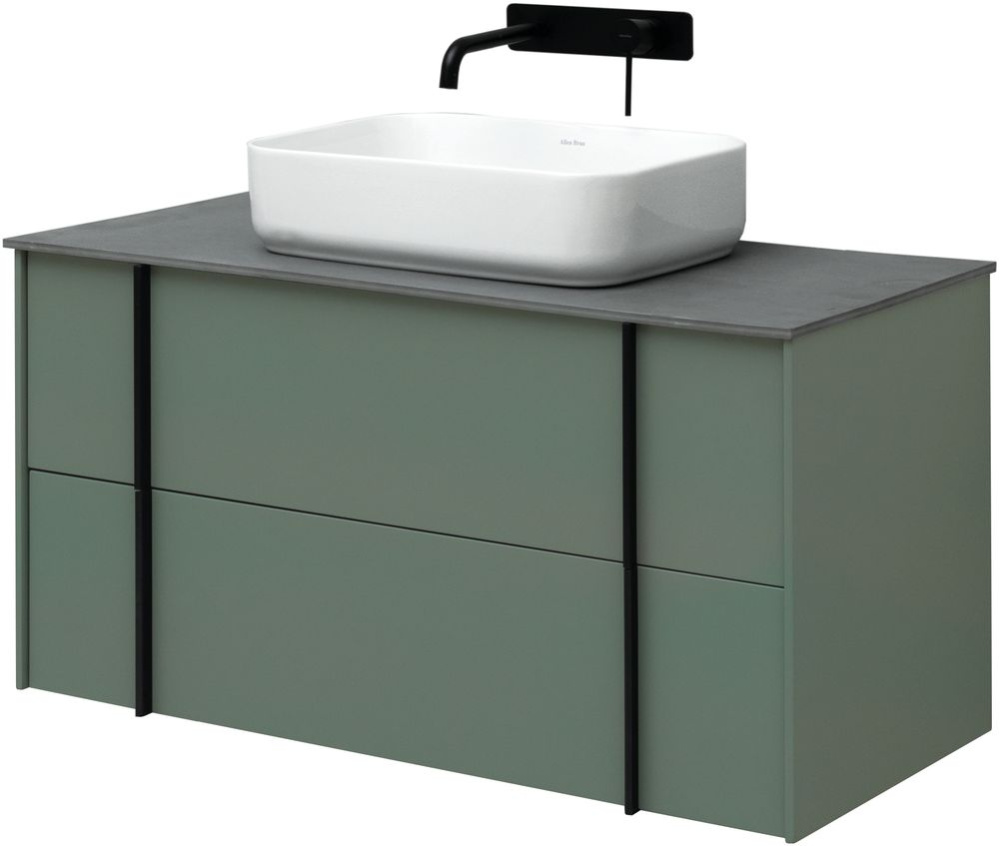 Тумба под раковину Allen Brau Reality 1.32007.CGM 100 см (олива матовый) подвесная