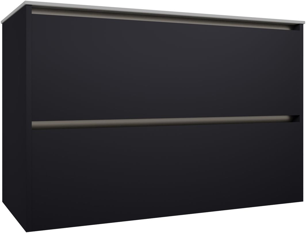 Тумба под раковину Allen Brau Activity 1.34014.AM 100 см (антрацит матовый/олива браш) LED подвесная