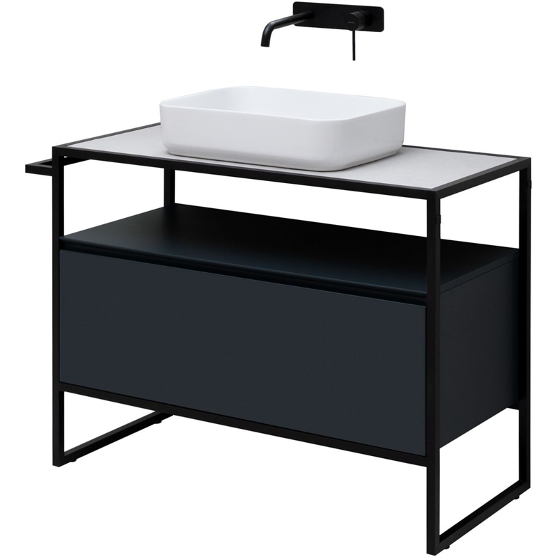 Тумба под раковину Allen Brau Priority 1.31003.AM 100 см (антрацит матовый) напольная