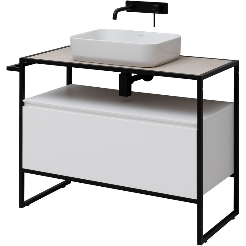 Тумба под раковину Allen Brau Priority 1.31003.WM 100 см (белый матовый) напольная