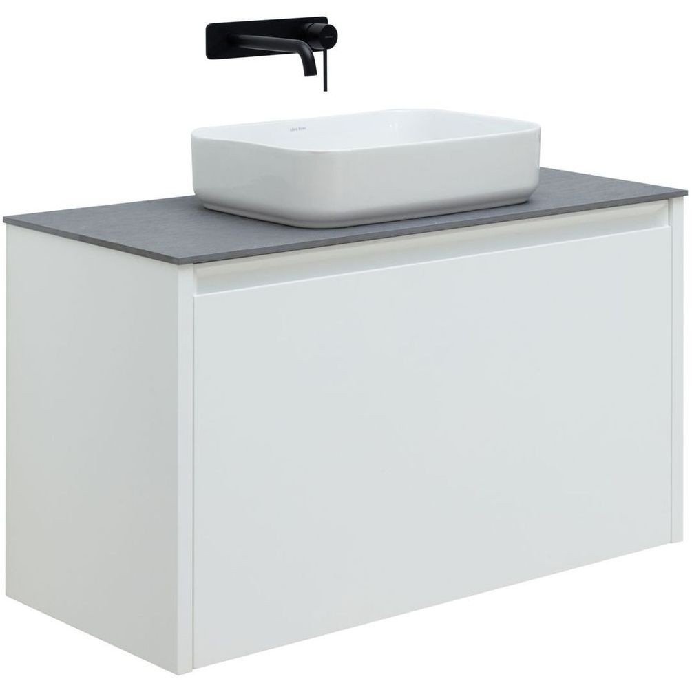 Тумба под раковину Allen Brau Fantasy 1.11004.WM 2.0 100 см (белый матовый) подвесная