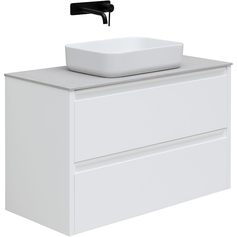 Тумба под раковину Allen Brau Fantasy 1.11003.WM 2.0 100 см (белый матовый) подвесная