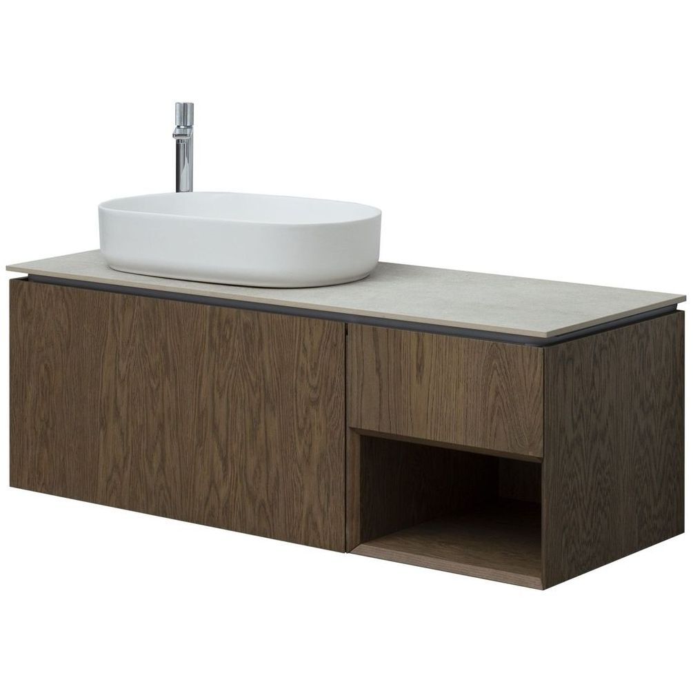 Тумба под раковину Allen Brau Infinity 1.21006.CGM 120 см (олива матовый) подвесная L