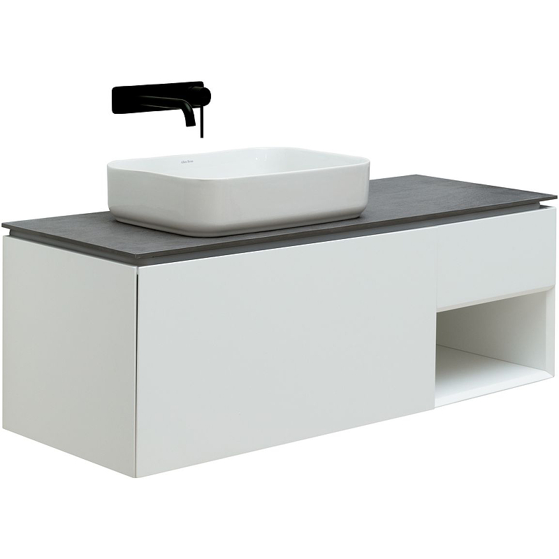 Тумба под раковину Allen Brau Infinity 1.21006.WM 120 см (белый матовый) подвесная L