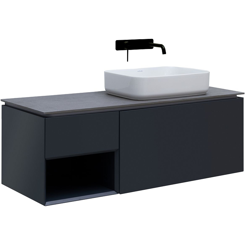 Тумба под раковину Allen Brau Infinity 1.21008.AM 120 см (антрацит матовый) подвесная R