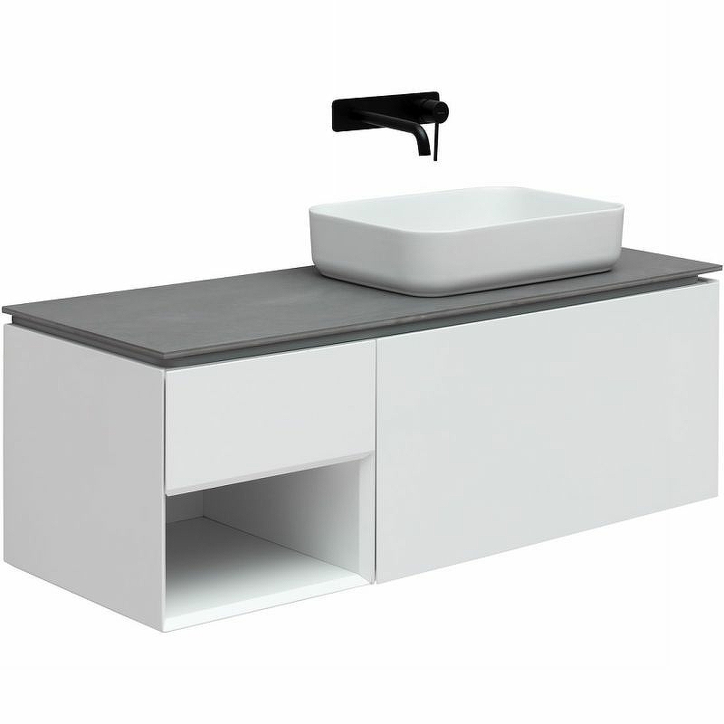 Тумба под раковину Allen Brau Infinity 1.21008.WM 120 см (белый матовый) подвесная R