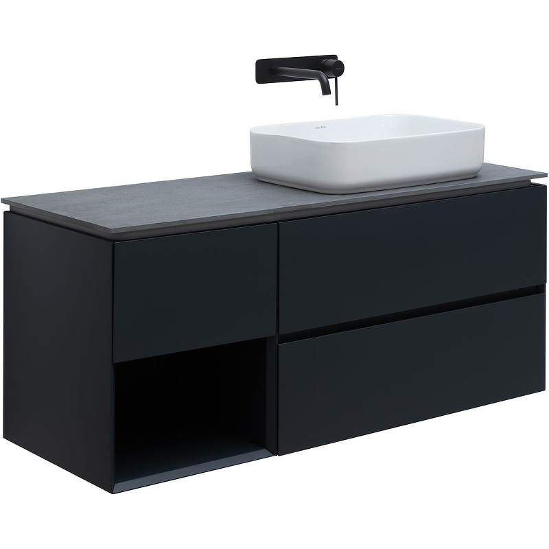Тумба под раковину Allen Brau Infinity 1.21007.AM 120 см (антрацит матовый) подвесная R