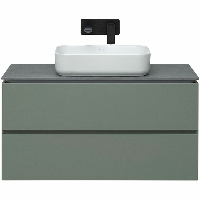 Тумба под раковину Allen Brau Infinity 1.21003.CGM 100 см (олива матовый) подвесная