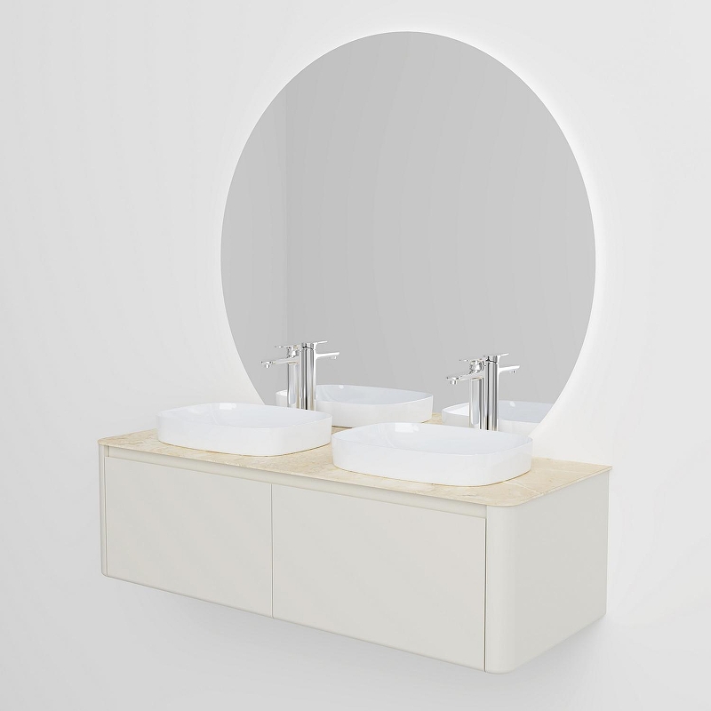 Тумба с раковиной Black&White Universe 9161400-2 140 см (бежевый) подвесная