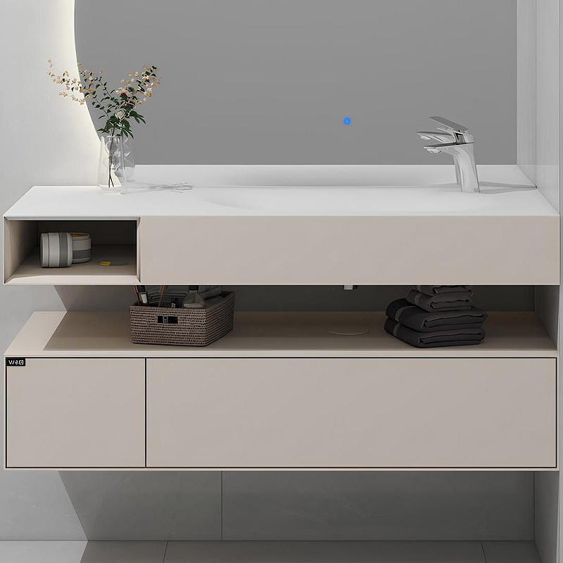 Тумба с раковиной Black&White Universe 9551200R 120 см (серый античный матовый) подвесная R