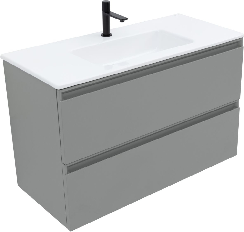 Тумба под раковину Allen Brau Eclipse 1.E1003.PGM 2.0 100 см (платина матовый) подвесная