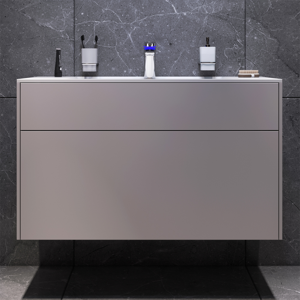 Тумба под раковину AM.PM Inspire 2.0 M50AFHX1003EGM 100 см (серый матовый)