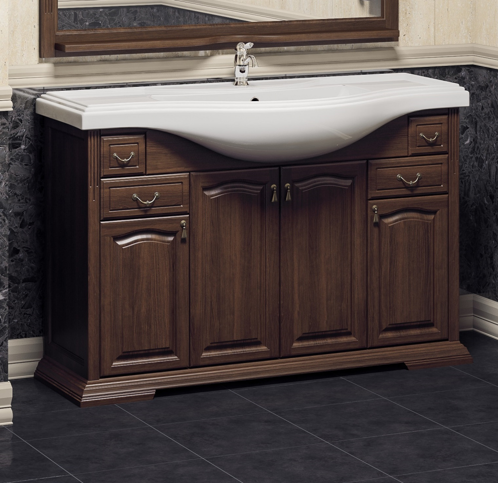 Тумба под раковину Opadiris Риспекто Z0000009574 120 см (орех антикварный) напольная