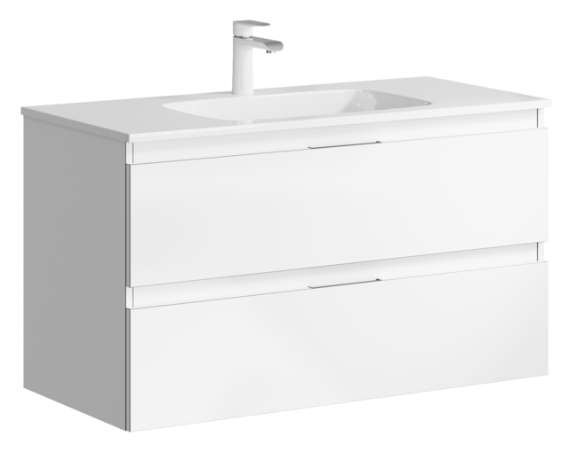 Тумба под раковину Aqwella Accent ACC0110W 100 см (белый) подвесной