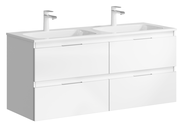 Тумба под раковину Aqwella Accent ACC0112W 120 см (белый) подвесная