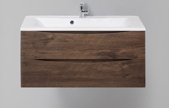 Тумба под раковину BelBagno MARINO-1000-2C-SO-RW-P 100 см (коричневый) подвесная