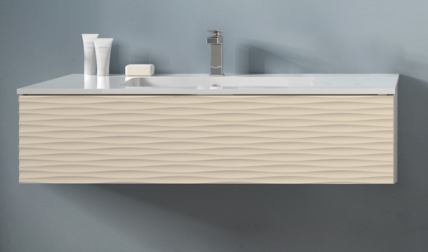 Тумба под раковину подвесная, с одним выдвижным ящиком для раковины с одной чашей, с доводчиками (PushPull) CEZARES BALI BABS1051C.601