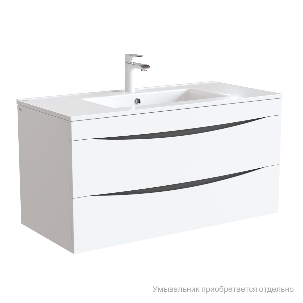 Тумба под раковину IDDIS Cloud CLO10W1i95 100 см (белый) подвесная