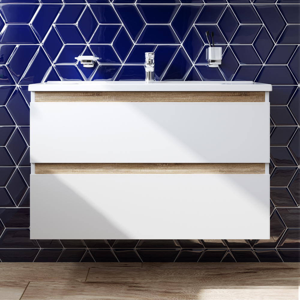 Тумба под раковину AM.PM X-Joy M85AFHX1002WG 100 см (белый) подвесная