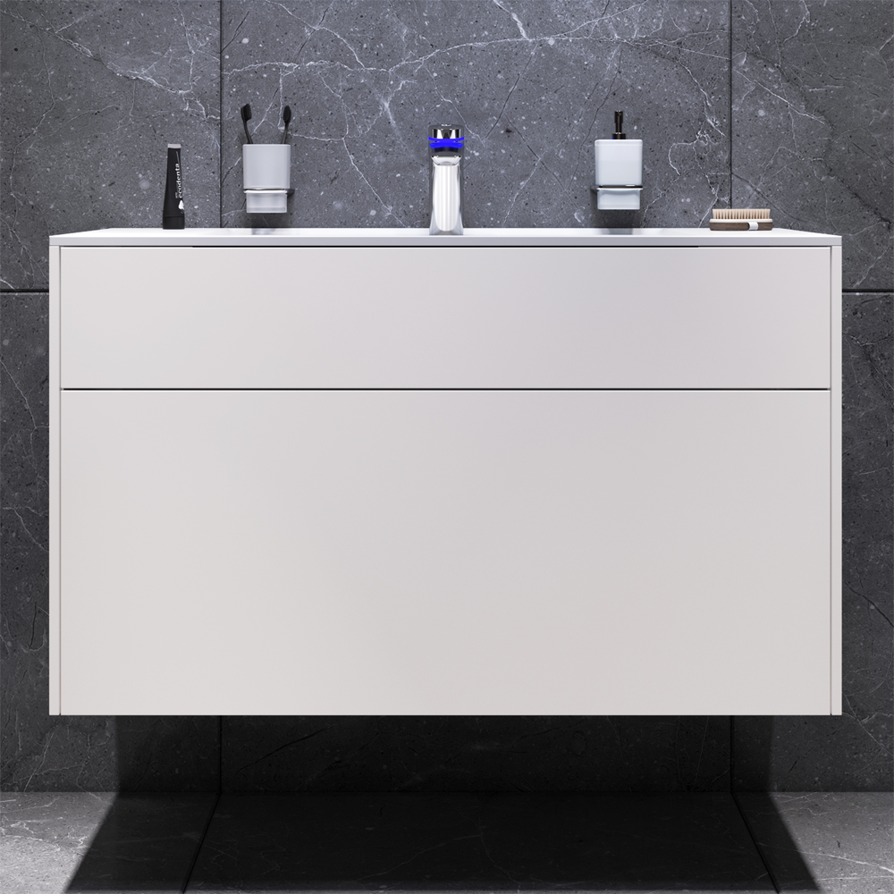 Тумба под раковину AM.PM Inspire 2.0 M50AFHX1003WM 100 см (белый матовый)