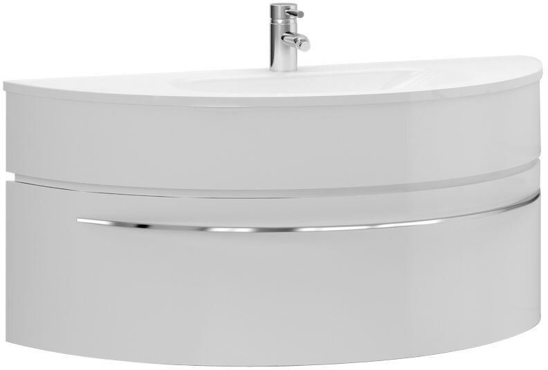 Тумба под раковину Aquanet De Aqua Эскалада 117 см (белый ) подвесная с ручкой