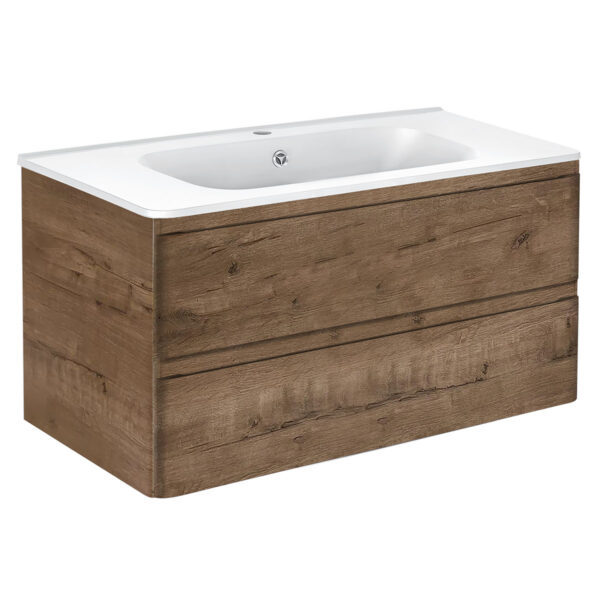 Тумба под раковину Vincea Vico VMC-2V100VO 100 см (V.Oak) подвесная