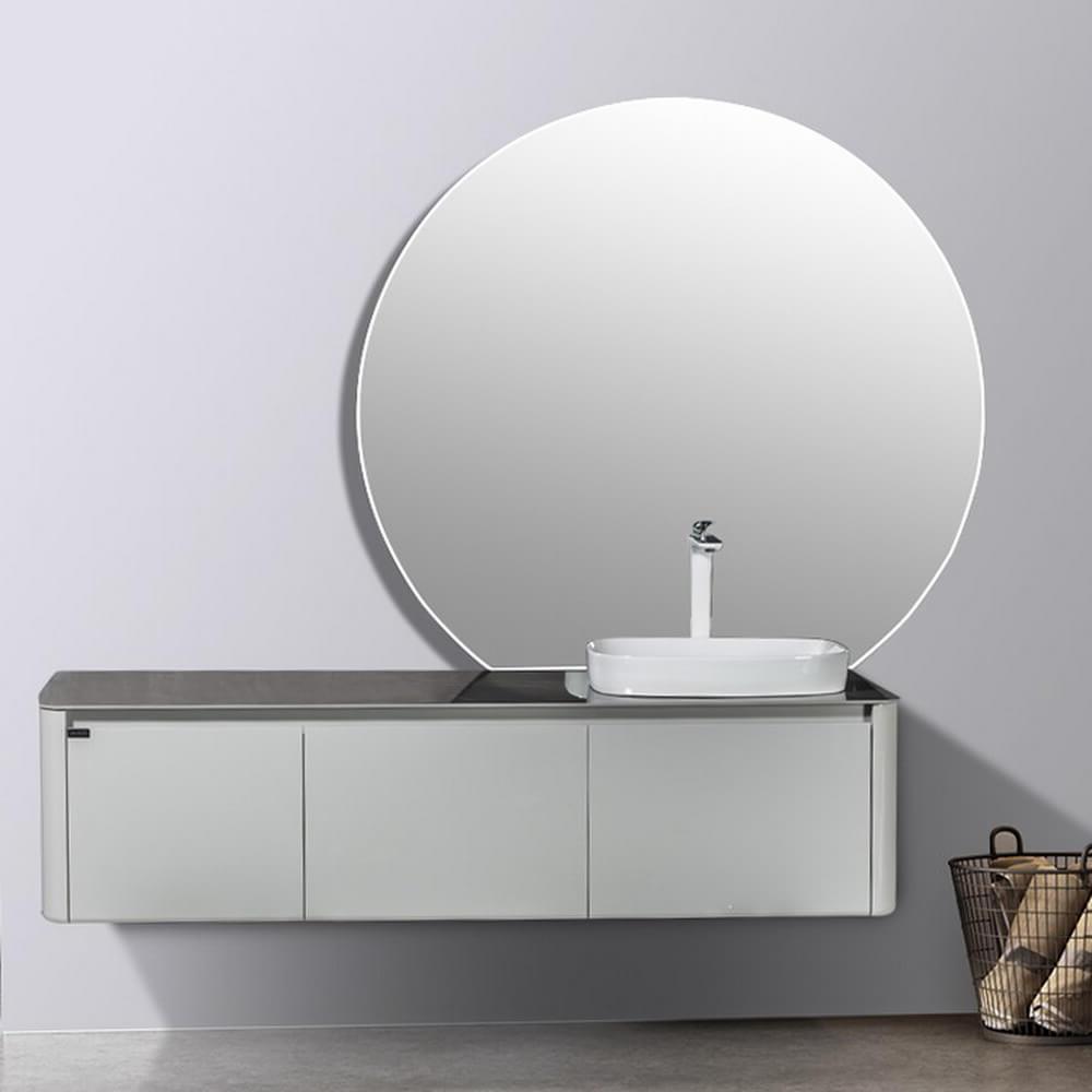 Тумба с раковиной Black&White Universe U915.1600R 160 см (серый) подвесная