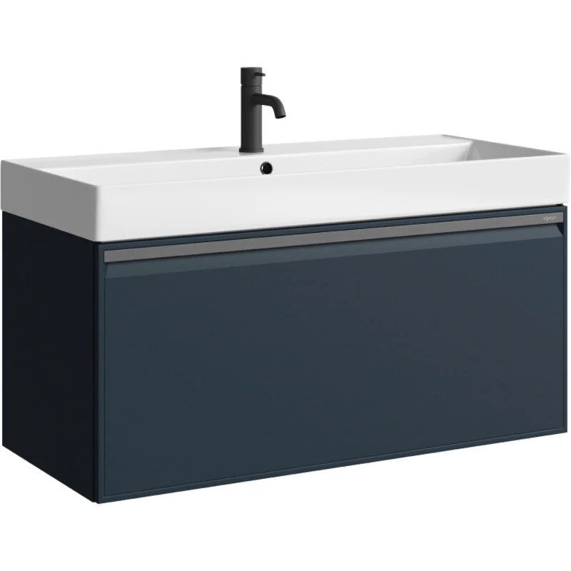 Тумба под раковину Aqwella Pure PUR0110GRM 100 см (серый) подвесная