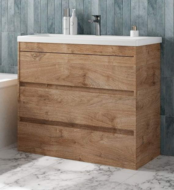 Тумба под раковину Art&Max Family FAMILY-M-1000-3C-PIA-HG 100 см (дуб харбор золотой) напольная