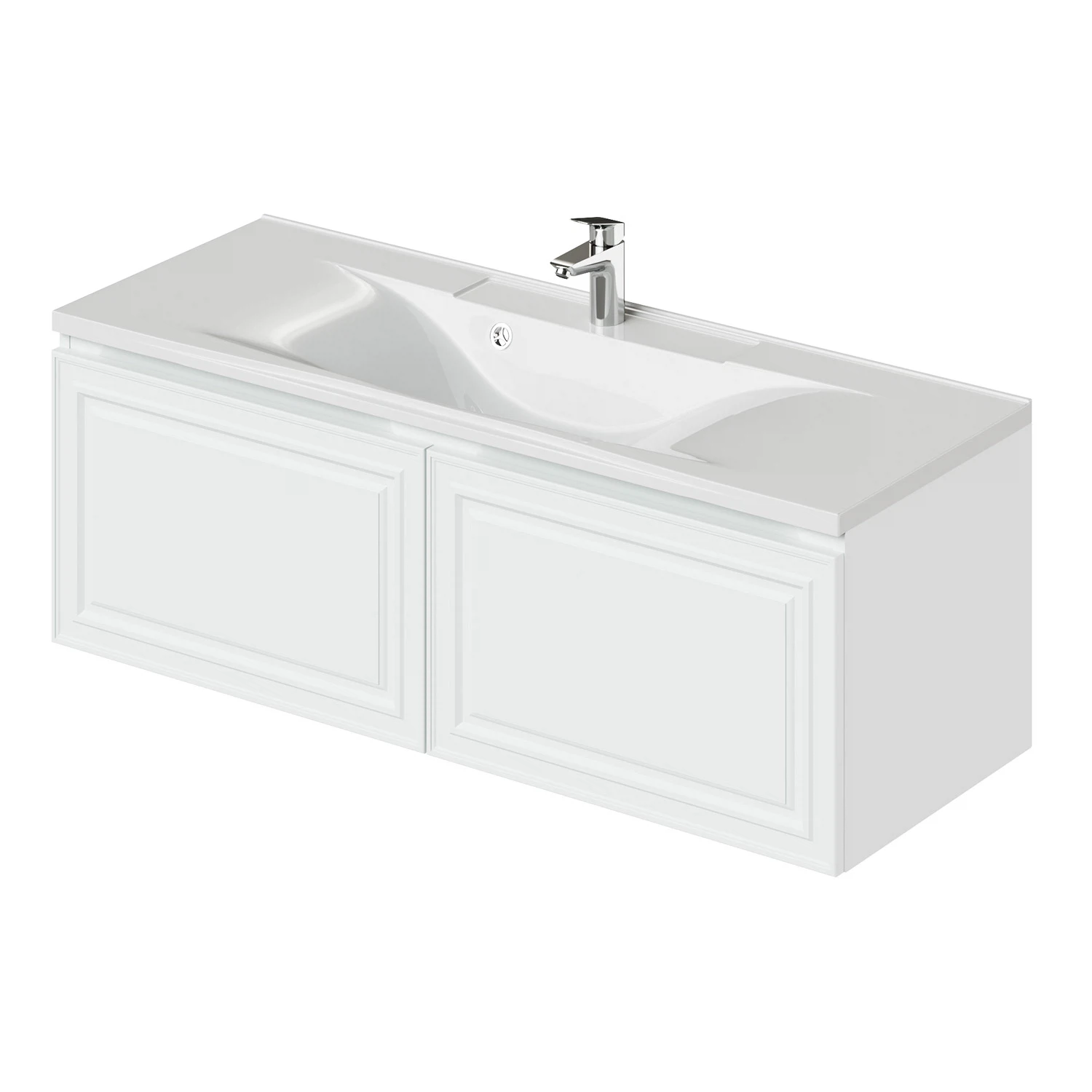 Тумба с раковиной Итана Verona 2.0 4657810333536 120 см (белый матовый) подвесная