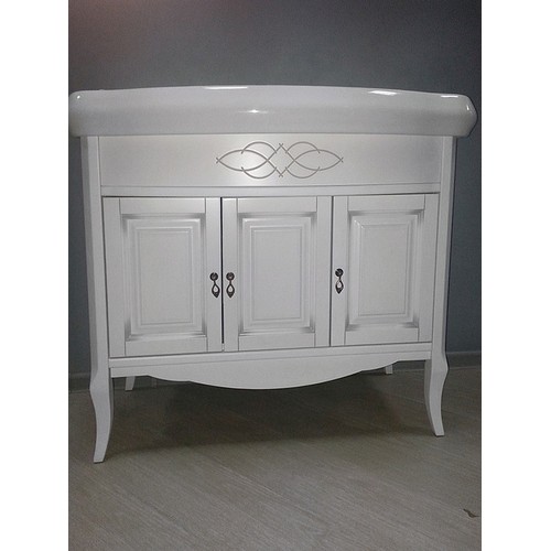 Тумба под раковину Opadiris Лоренцо Z0000008219 100 см (белый матовый) напольная