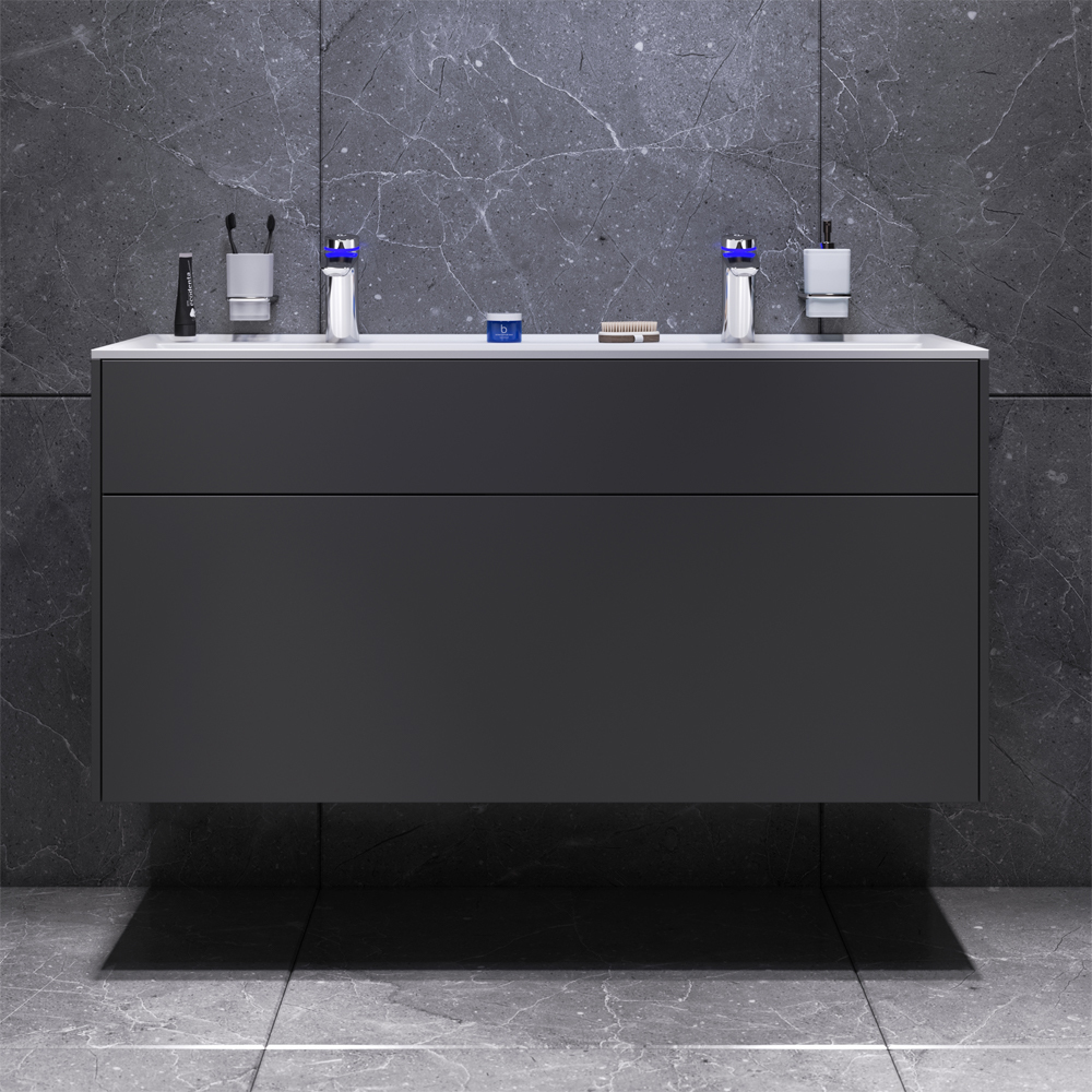 Тумба под раковину AM.PM Inspire 2.0 M50AFHX1203GM 120 см (графит матовый)