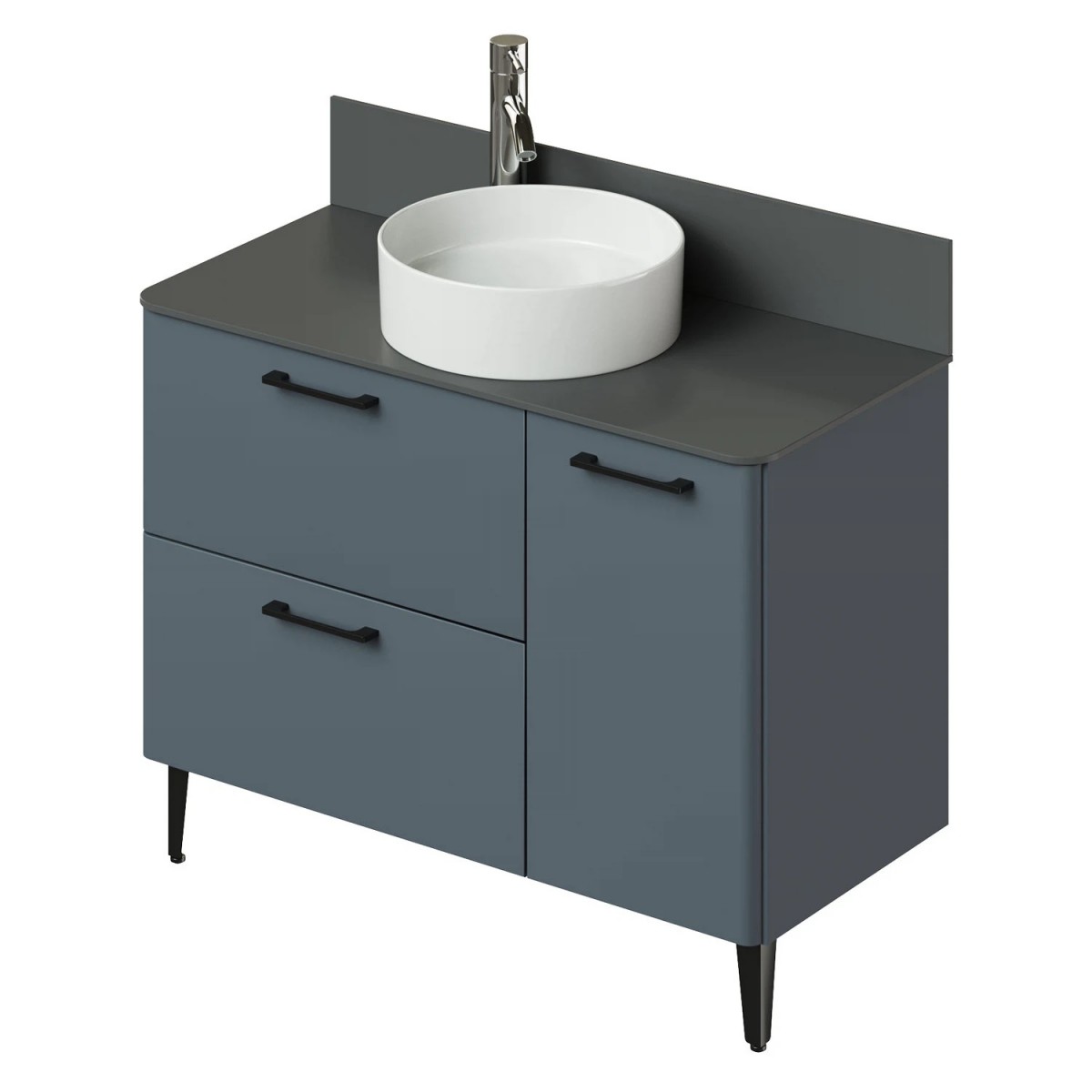 Тумба со столешницей Итана Nais 2.0 4657810334861 100 см (антрацит) напольная