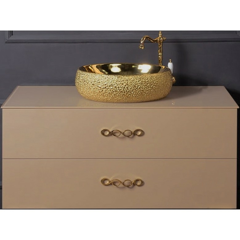 Тумба под раковину ArmadiArt NeoArt 831-110-CP 110 см (капучино) подвесная