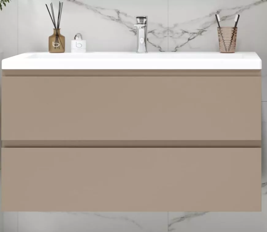 Тумба под раковину Art&Max Bianchi AM-Bianchi-1000-2C-SO-CM 100 см (капучино матовый) подвесная