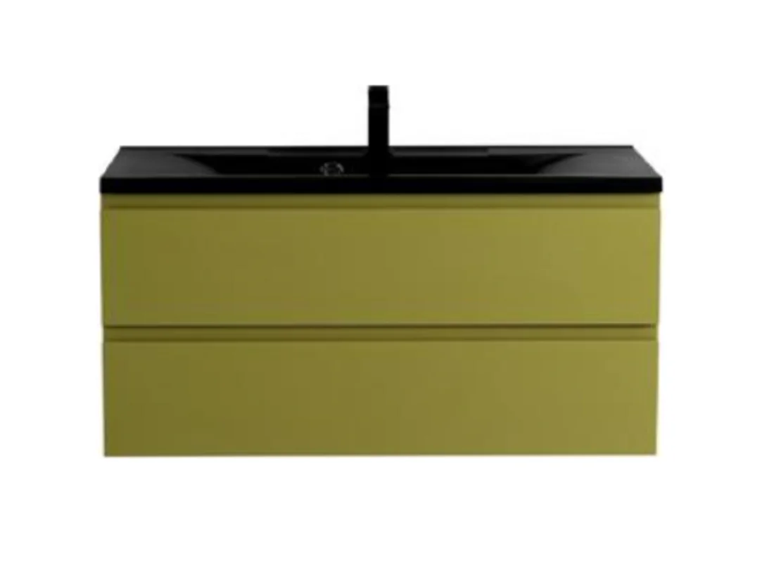 Тумба под раковину Art&Max Bianchi AM-Bianchi-1000-2C-SO-OM 100 см (оливковый матовый) подвесная